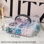 boîtes rangement bijoux transparentes plastique lisses pratiques modernes poignées détachables couleurs fil cuivre ciseaux