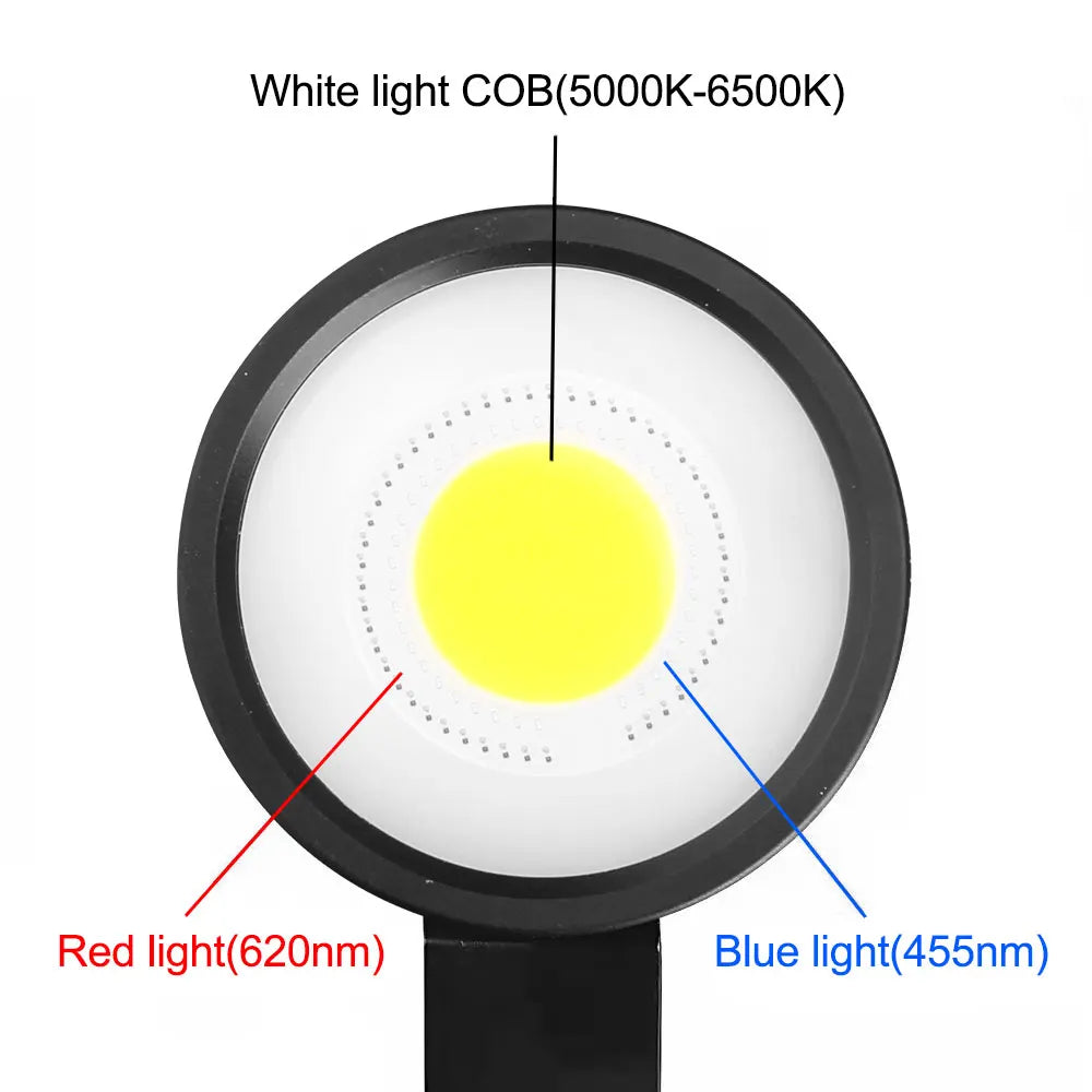 lampe torche sous marine led rechargeable intense éblouissante robuste moderne poignée