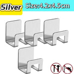 support rangement universel moderne adhésif argenté noir couteaux grattoir ciseaux brosse planche découpe couvercle