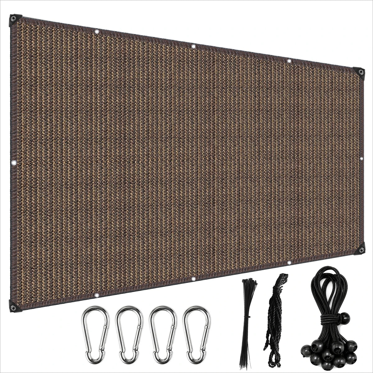 toile marron noir tissée fine moderne anneaux snap hook corde elastic ball strapsiaux