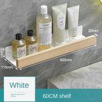étagère murale bois noir moderne double niveau salle bain fixations vis support rangement