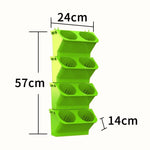 pots plantes suspendus mural blanc vert moderne plastique ø24cm 57cm