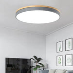 plafonnier led moderne gris bois rose jaune noir blanc minimaliste 27w 3sources
