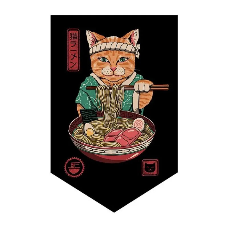 bannières décoratives art japonais illustrations ramen traditionnelles cuisine restaurant