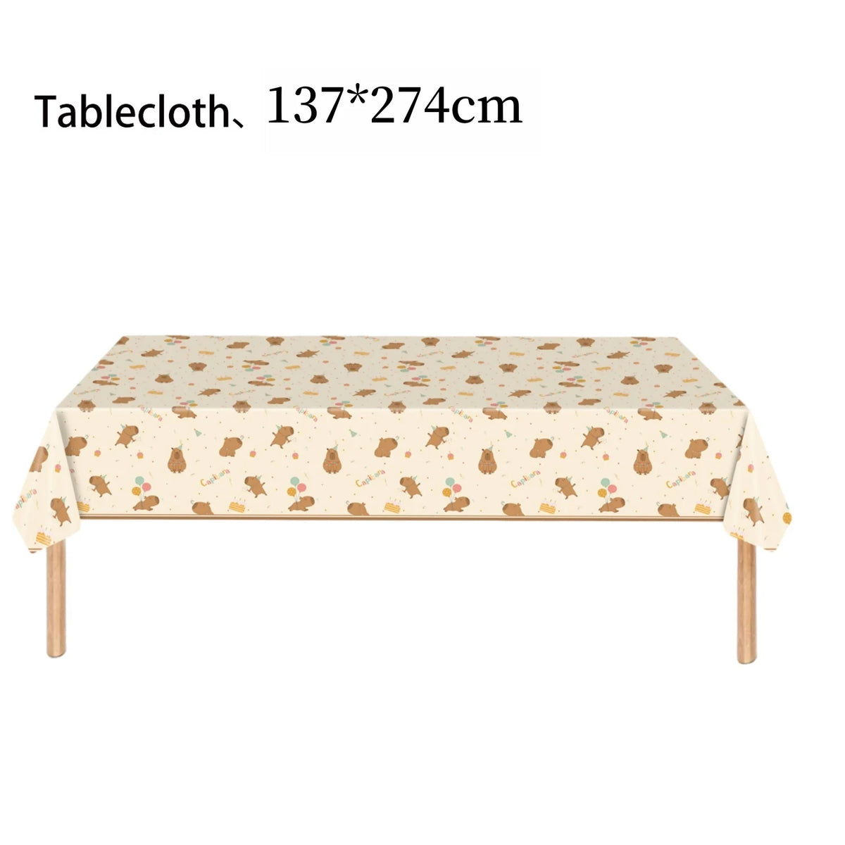 nappe table festive motif animaux couleurs vives bébé enfant deco occasionnelleecerueuils ballons gâteaux