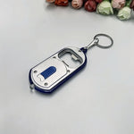 porte clés ouvre bouteille led mini lampe torche clé anneau noir bleu vert rouge