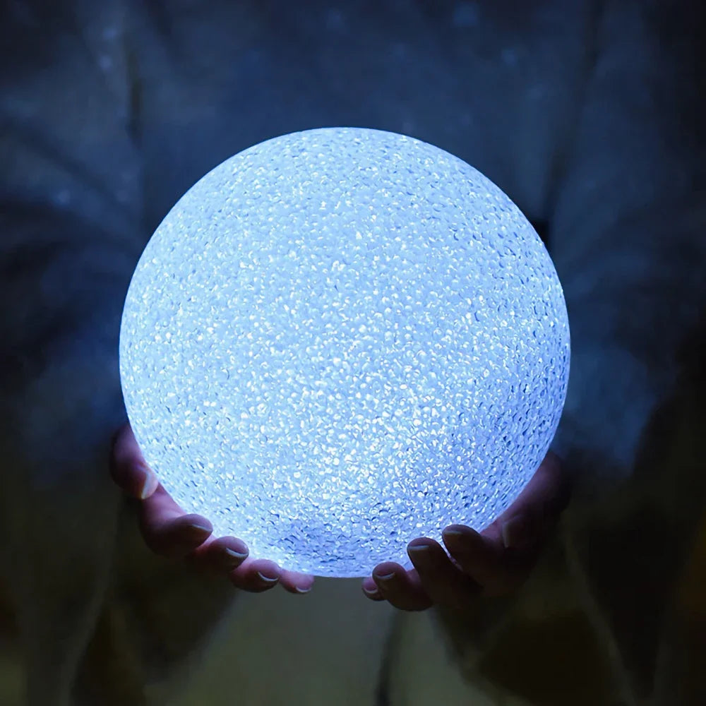 boule lumineuse led colorée moderne 12cm 14cm décoration vacances festive