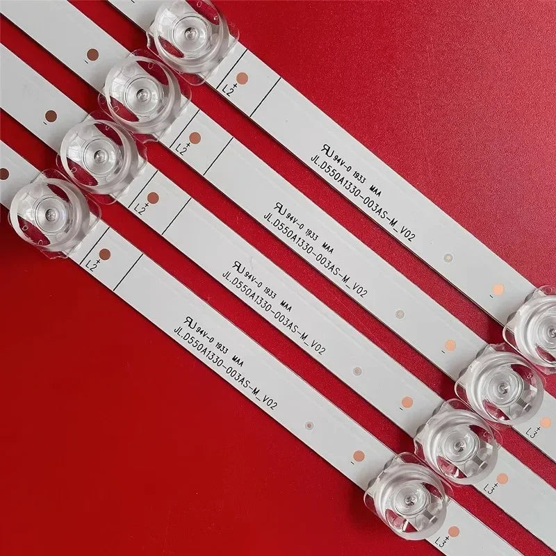 bande led 1055mm 10 leds 3v blanc moderne éclairage télévision fixe