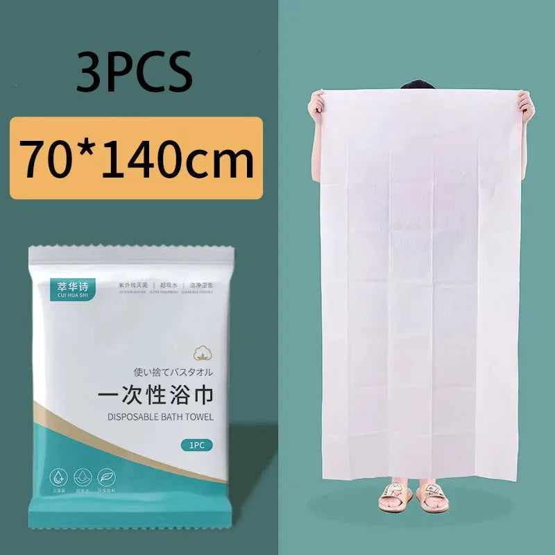 serviette jetable coton 70x140cm absorption rapide toilette microfibre moderne blanc usage unique lavable simple