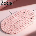 tapis massage acupression rose corail relief animal points pression moderne anti fatigue 70x40cm