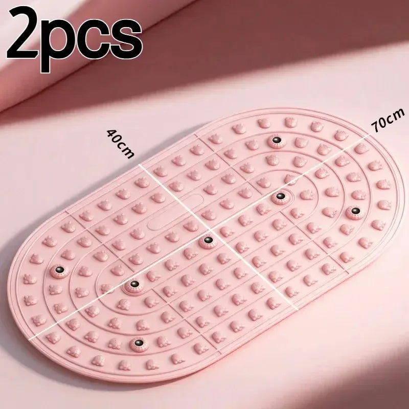 tapis massage acupression rose corail relief animal points pression moderne anti fatigue 70x40cm
