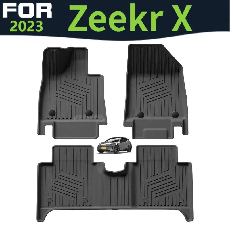 tapis sol voiture noir rayures diagonales moderne protection imperméable facile nettoyer