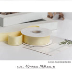 rubans polyester bords dentelés 4cm 10yards couleurs unies élégants décoration emballage cadeau mariage