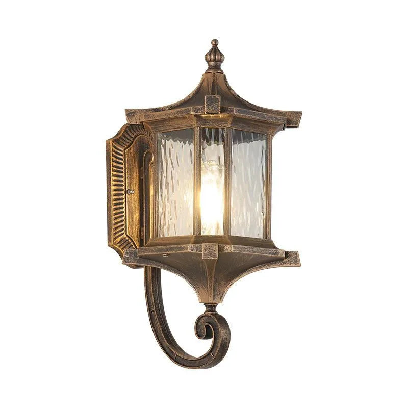 applique murale led noir bronze verre texturé classique vintage éclairage maison fixations e27