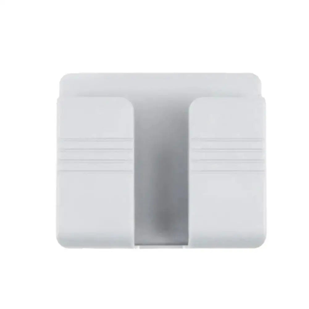 support mural chargeur smartphone blanc moderne minimaliste adhésif prise câble rangement télécommande