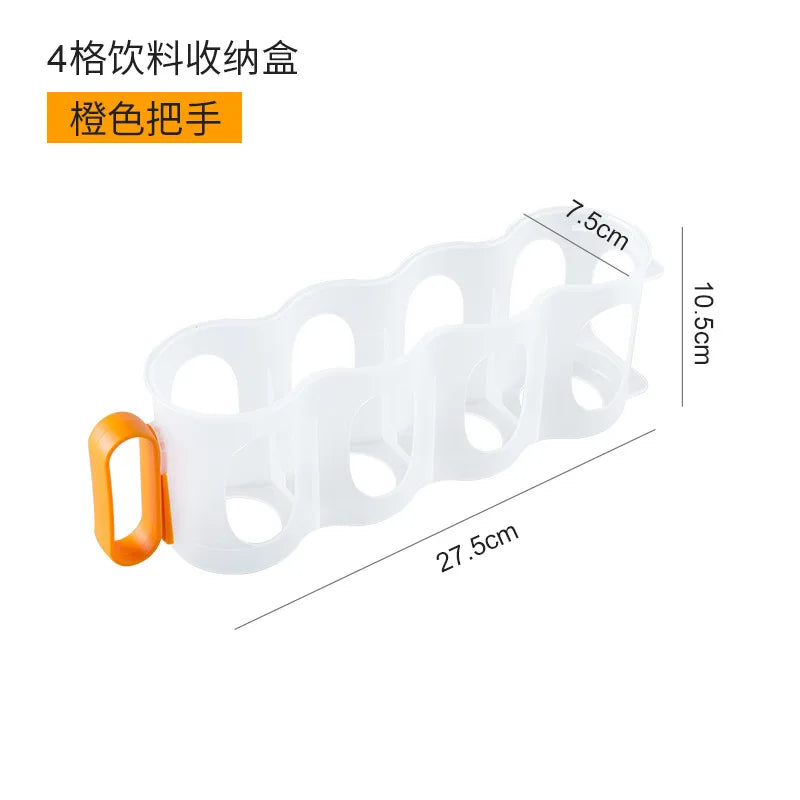 organisateur réfrigérateur transparent moderne canettes bouteilles clipser étagère stockage minimalisteporte boisson multifonctionnel
