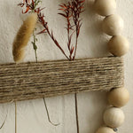 décoration murale bohème bois fleurs séchées jute rustique naturelle chambre