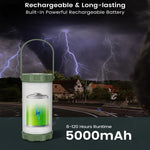 lampe torche portable vert moderne ip68 étanche mode ajustable led rechargeable annuel anneau inclusion