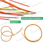 ruban led flexible lumineux décoration intérieure clips fixation couleur orange blanc rouge
