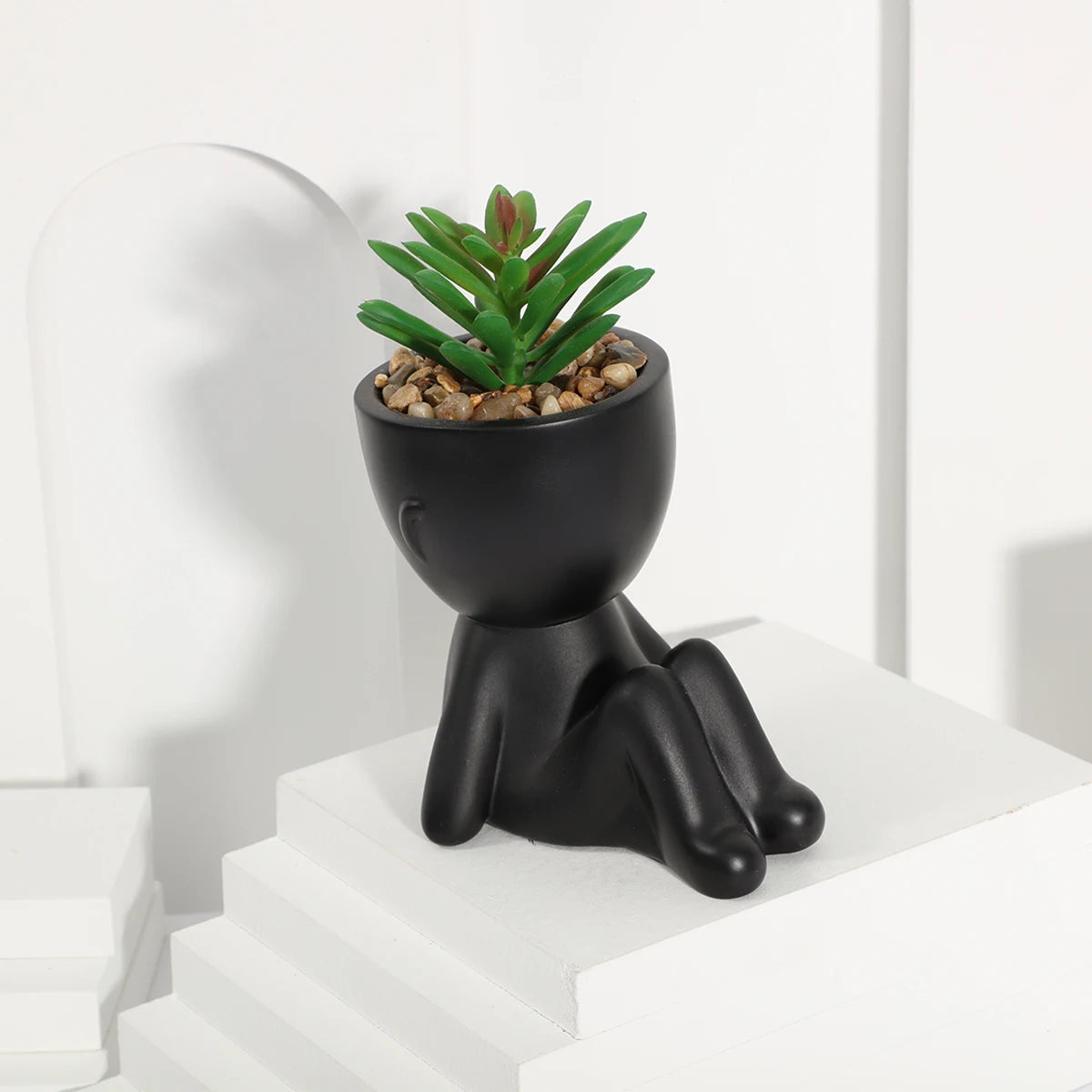 plantes artificielles aloe vera pots personnages miniature extérieur decoration maison moderne minimaliste