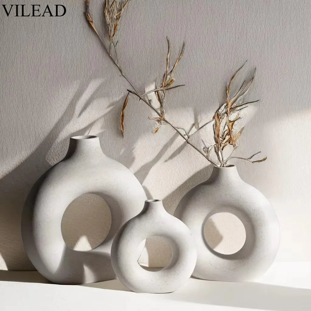 vase céramique blanc noir texture grained moderne minimalisteintérieur décoration table maison salon