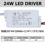 adaptateur led driver 12w 24w 36w 1a 2a 3a tension 12v blanc industriel