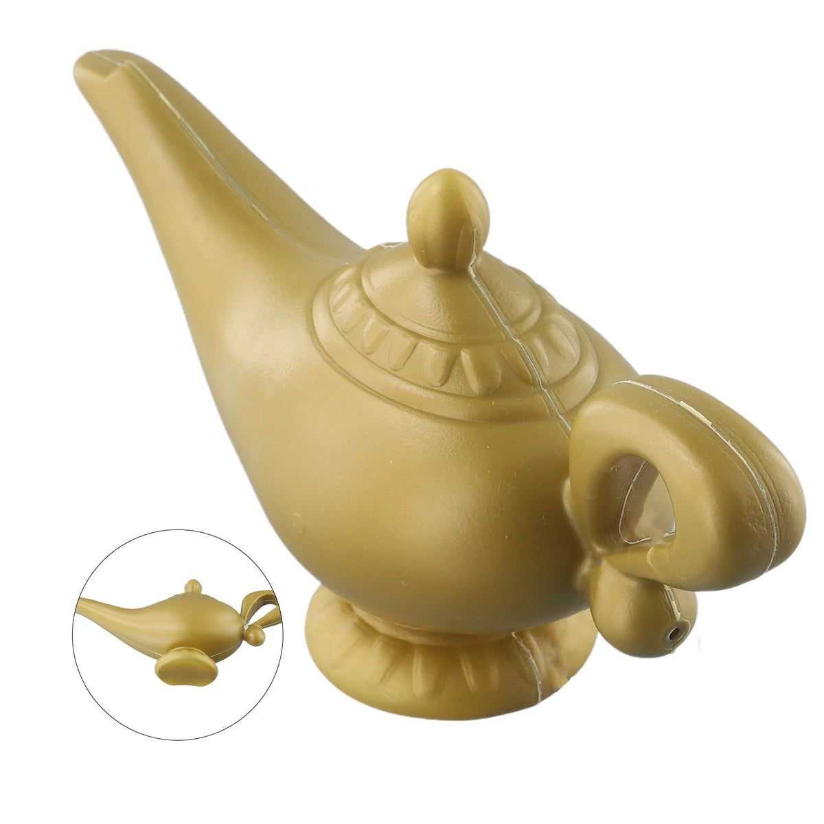 lampe aladdin décorative orientaliste effet texturé doré bronze contes anciens retroussis nostalgie