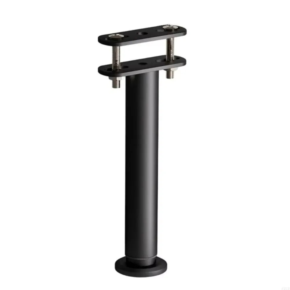 supports pieds réglables meubles noirs vis écrous surface lisse minimaliste industriels hauteurs variées réglage
