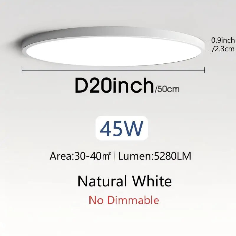 lampe led moderne blanc télécommande application 50cm diamètre 2000 82000lm