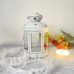 lanterne métal étoiles transparent vintage noir orange rouge chambre décoration festive