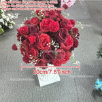 Décoration murale arche fleurs artificielles rouge moderne mariage anniversaire événementiauxextérieur