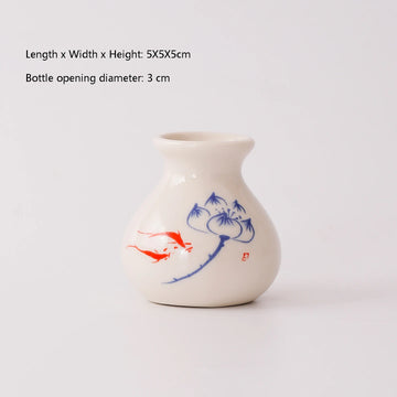vase porcelaine artisanal fleurs oiseaux blanc moderne décoration intérieure plante artificielle salon chambre table