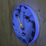 Horloge murale style éclectique vue de face
