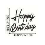 décoration moderne anniversaire happy birthday ballons couleur argentée festiveOpaque pieds métalliques