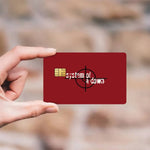autocollants carte bancaire bus métro waterproof résistant trace motif groupe musical noir blanc gris