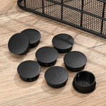 bouchons trou noirs plastique adhésifs pratiques pièces round variées dimensions