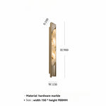 lampe murale moderne marbre blanc minimaliste 4500K 3000K 6000K chambre cuisine entree sdb
