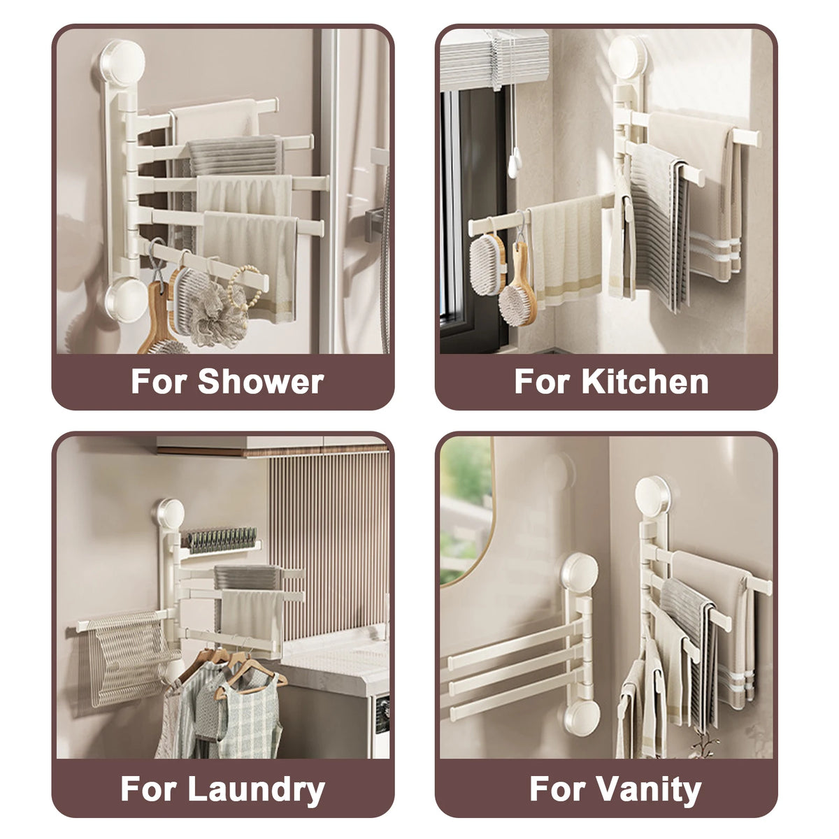 porte serviettes pliable moderne aluminium blanc texture tissée adhésif salle bains brosse dents serviettes