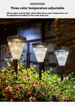 lampes solaires modernes haute luminosité led autonome noir blanc strass