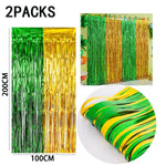 rideau franges métalliques couleurs vives mariage anniversaire décoration festive adhésif pack deux