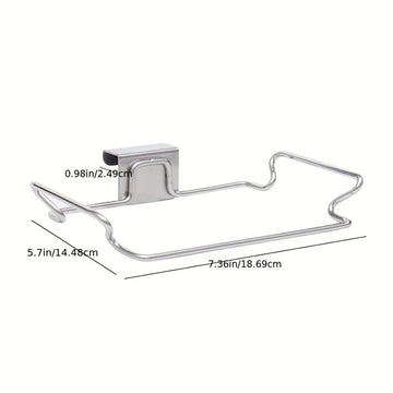 support sac poubelle suspendu acier inoxydable moderne cuisine respectueux environnement transparent multisac utilisation multiple