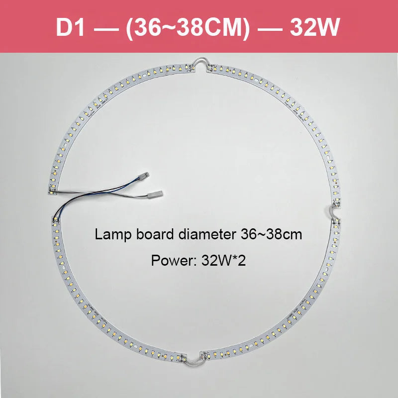 lampe led circulaire blanc moderne adhésive magnets connecteurs 45cm 30cm 41cm led haute puissance