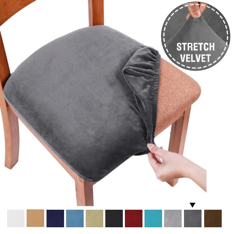 coussin chaise velours moderne gris protection antidérapante salon mariage banquette