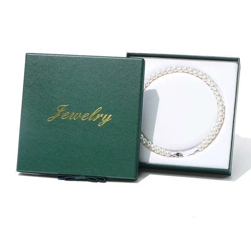 boîtes bijoux rouge bleu écriture dorée classique collier rangement cadeau mariage