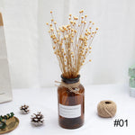 ornements photographie bouquets artificiels couleurs vives naturel rustique fixations ruban jute fond photo
