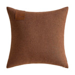 housse coussin moderne géométrique bleu marine marron gris 40x40 50x50 cm polyester coton