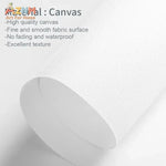 toile d'art contemporaine calligraphie arabe rouge foncé blanc abstraite sans cadre decoration murale islamique