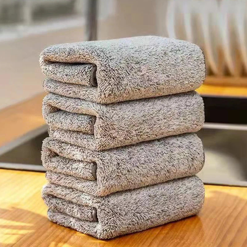 serviettes cuisine gris microfibre sèchage rapide lavable machine 20x20cm 25x25cm 30x30cm modernes utilitaires
