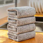 serviettes cuisine gris microfibre sèchage rapide lavable machine 20x20cm 25x25cm 30x30cm modernes utilitaires