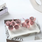 décoration intérieure cônes pin artificiels moderne brillants mariage anniversaire baby shower